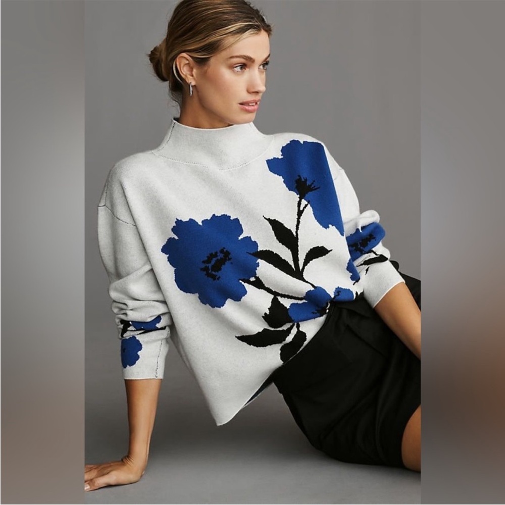 Maeve by Anthropologie Floral Sweater